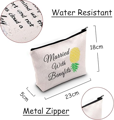 Miniatura 2 de JXGZSO Divertido Swinger Regalo Adulto Invertido Piña Maquillaje Bolsa Casado Con Beneficios Swingers Estilo de Vida Regalos, Casado con beneficios