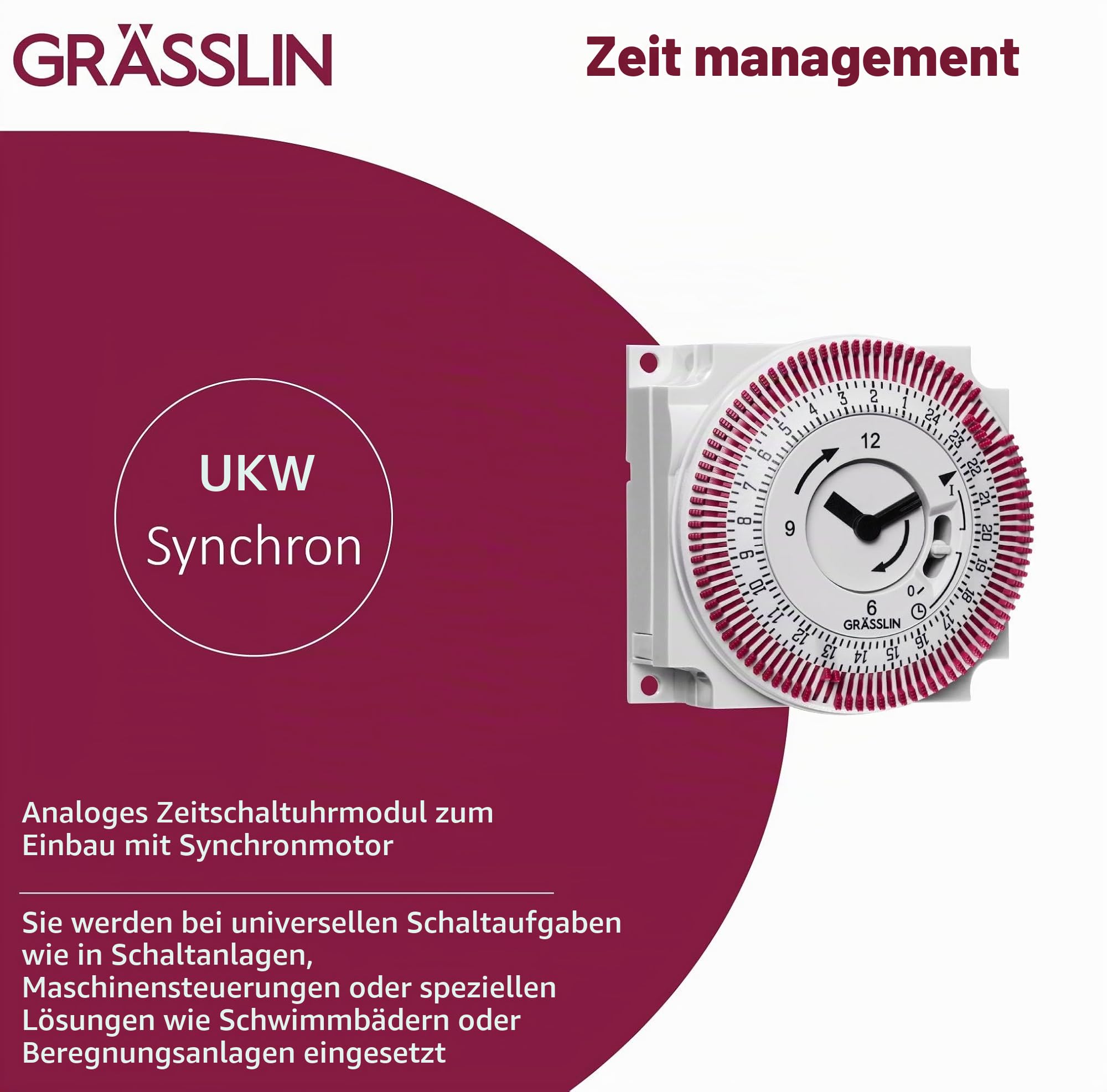 01.76.1001.1 FM/1 STuZH Zeitschaltmodul analog Einbaumontage IP20