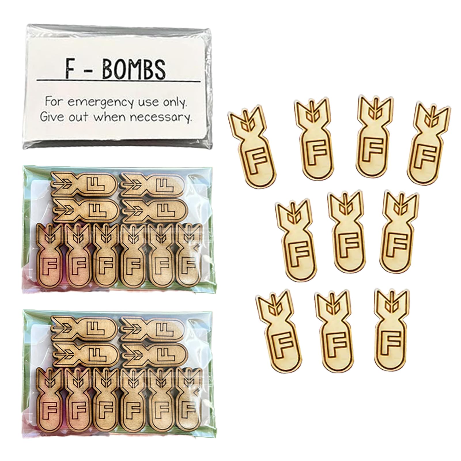 F Bomb Gift for Friend - FCK it Token Toys for Christmas, Thanksgiving, April Fools' Day Funny Adult Gag Gifts Decoration (30)
