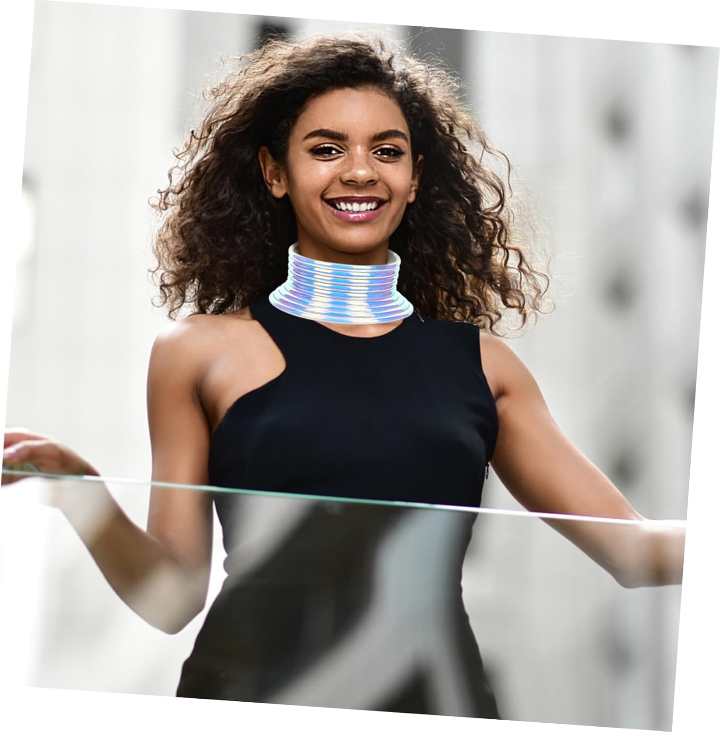 Gatuida Chunky African Necklace Gothic Collar Jewelry for Women Eye Catching Design Fashion Statement Unique