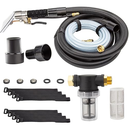 Extractor Kit for Shop Vac, Better Extractor Hose Kit for Carpet & Upholstery Cleaning, Transforms Vacuum Machine into a Professional-grade Extractor, Use for Home and Car Clean