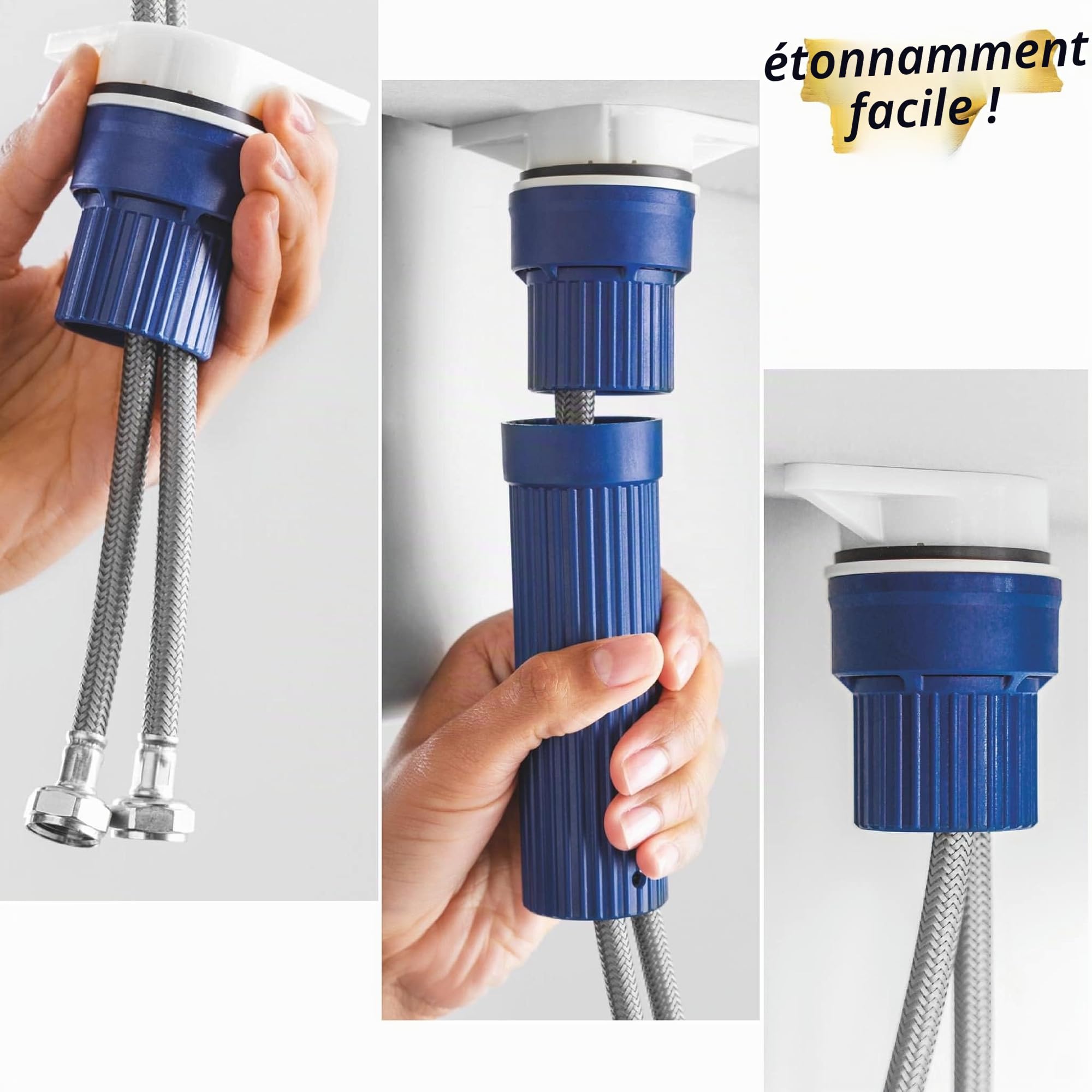 GROHE Start Robinet de Cuisine, Mitigeur Cuisine avec Douchette Extractible, Bec Haut, Inverseur 2 jets (Laminaire/Pluie), Rotation 360°, Chromé, 30631000