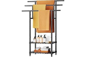 44" Tall Standing Towel Racks for Bathroom