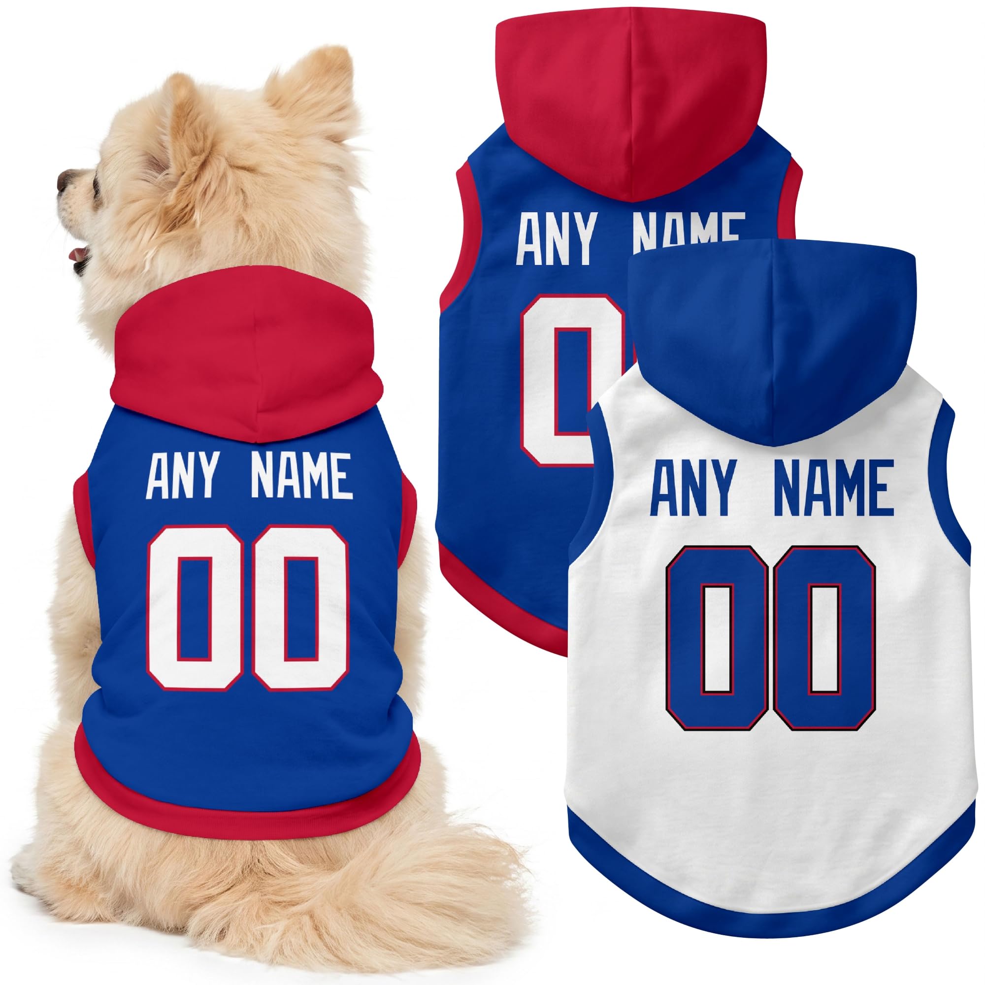 Buffalo Dog Clothes Custom Jersey Style Dog Hoodie for Pet