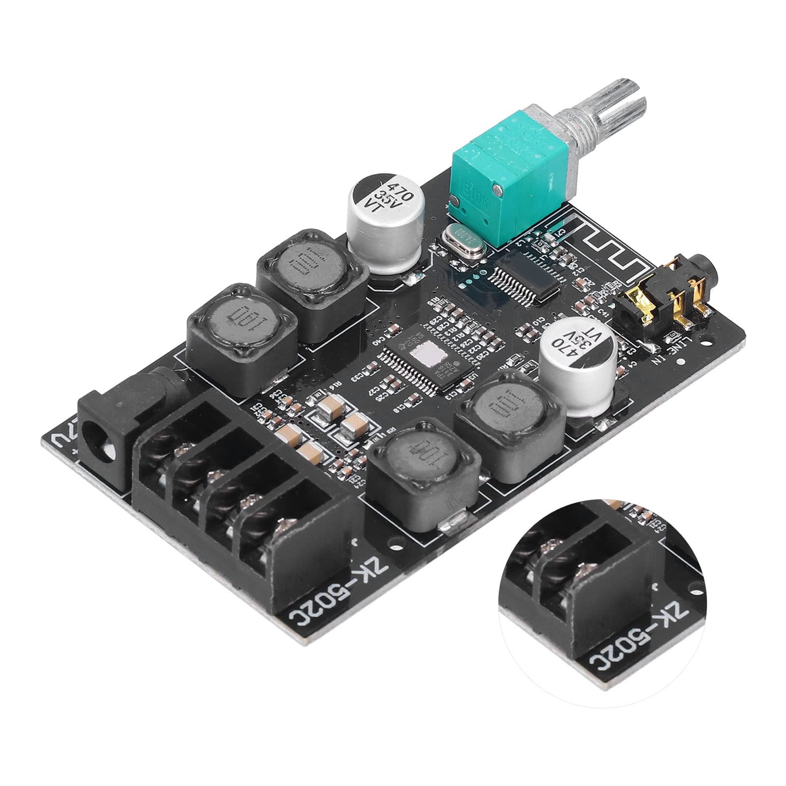 Garosa Carte D'amplificateur de Puissance HIFI ZK 502C, Carte AMP Audio Haute Puissance, Inductance de Filtre Sonore Clair TPA3116
