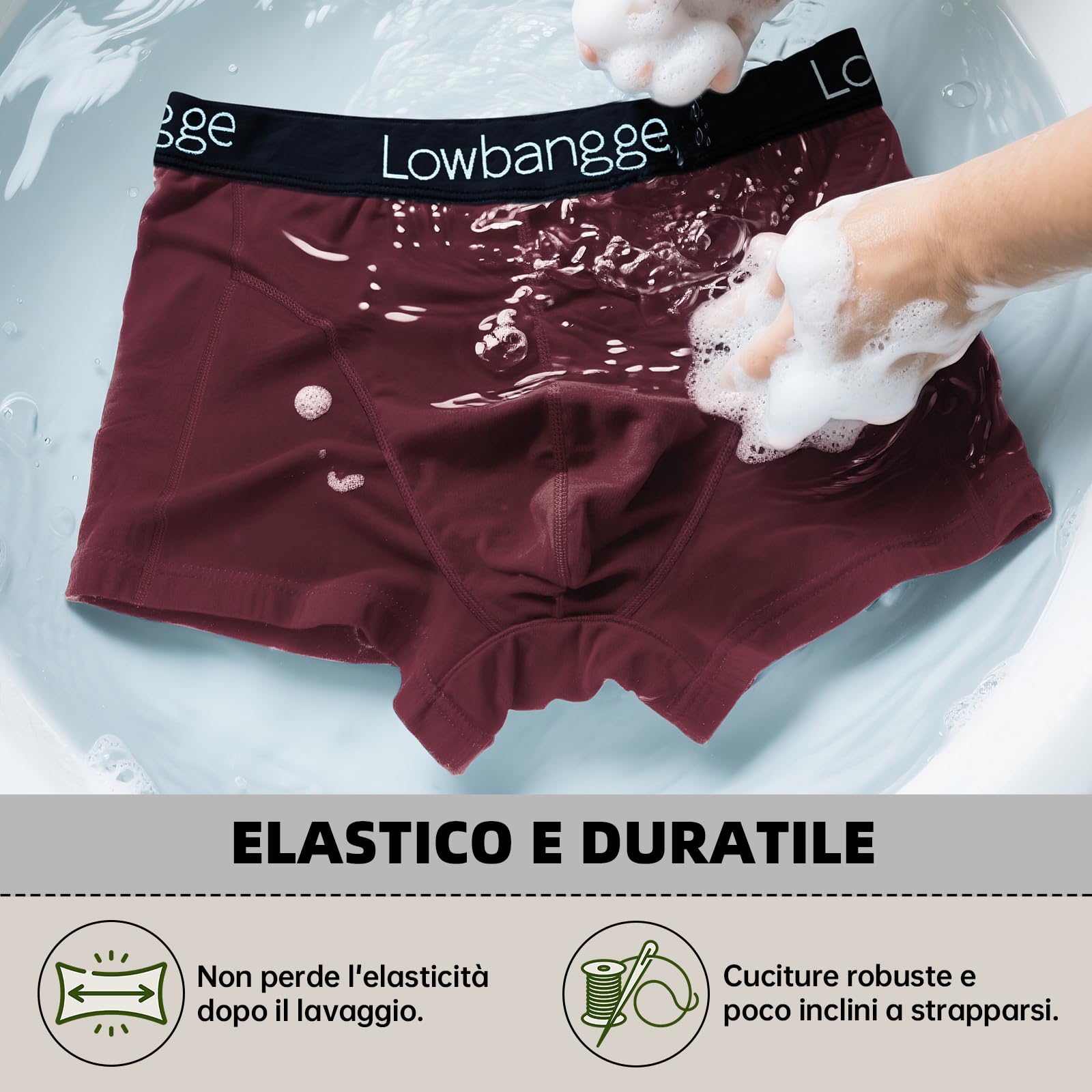 Boxer Uomo Cotone 6 Pezzi, Traspiranti Comodi | Mutande Uomo, Morbidi Confortevoli, Tessuto Cotone, Cintura Elastica, Freschi Traspiranti, Resistenti