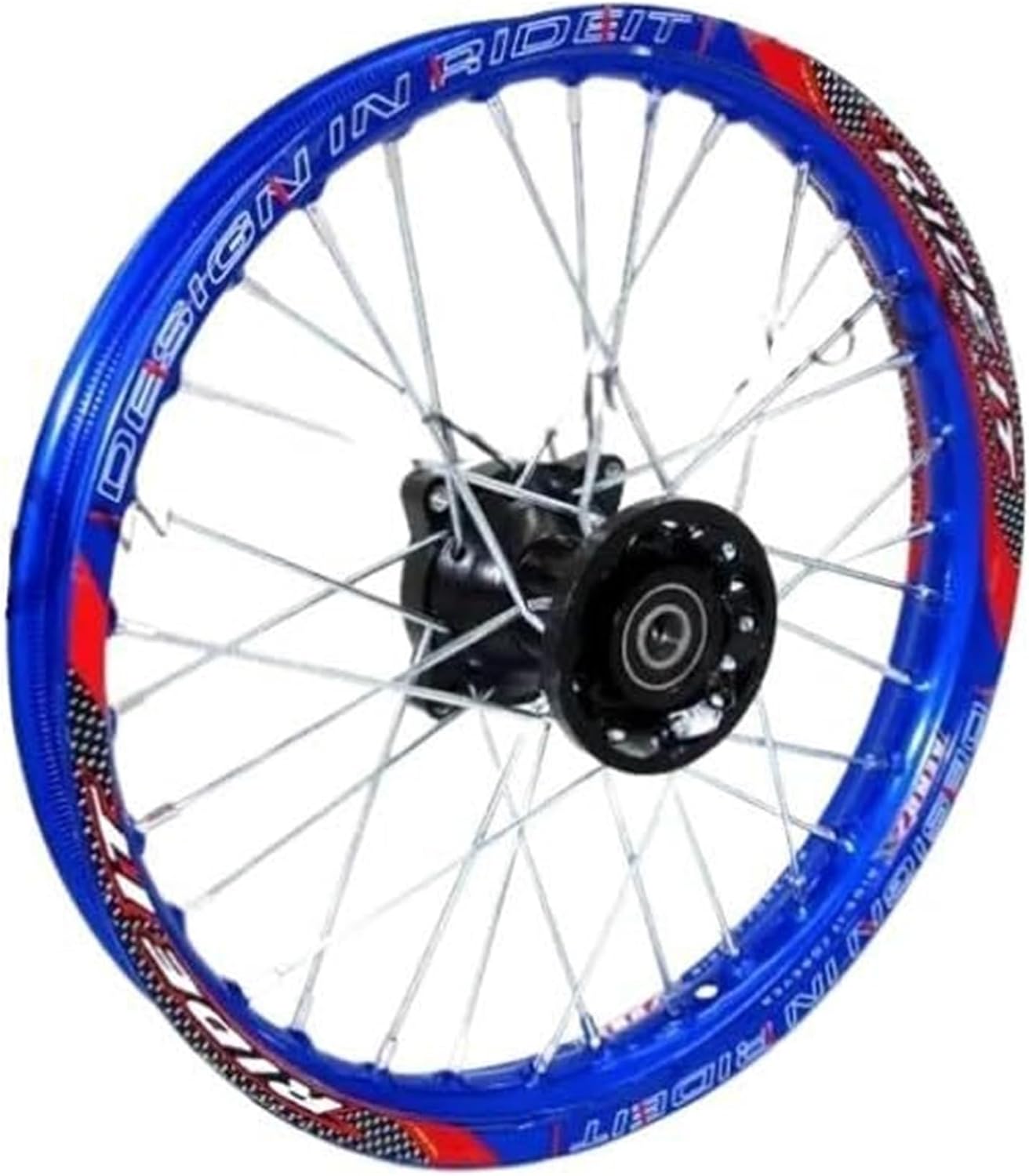 70/100-17 Alloy Front Wheel Rim, Suitable For Bicycle Racing(Black 15mm)