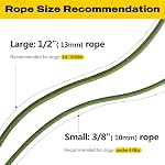 Fida Durable Slip Lead, 6 FT x 1/2" Heavy Duty Loop Leash, Comfortable Strong Rope for Large, Medium Dogs, No Pull Pet Training with Highly Reflective, Green