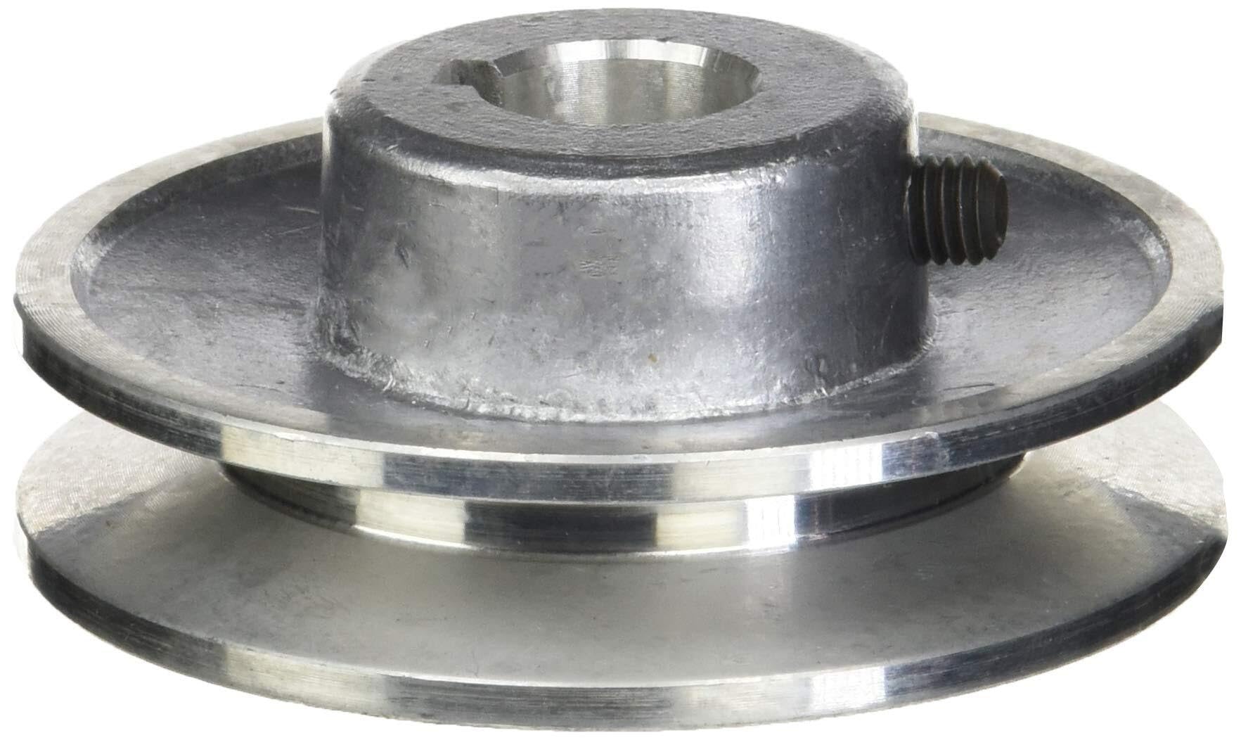 Polea de Aluminio Diámetro 80 mm Agujero 19 mm para Bricolaje y Uso Industrial