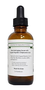 Senior Best Anti Aging Serum with Copper Peptide & Hyaluronic Acid 2.3oz, Pump Dispenser