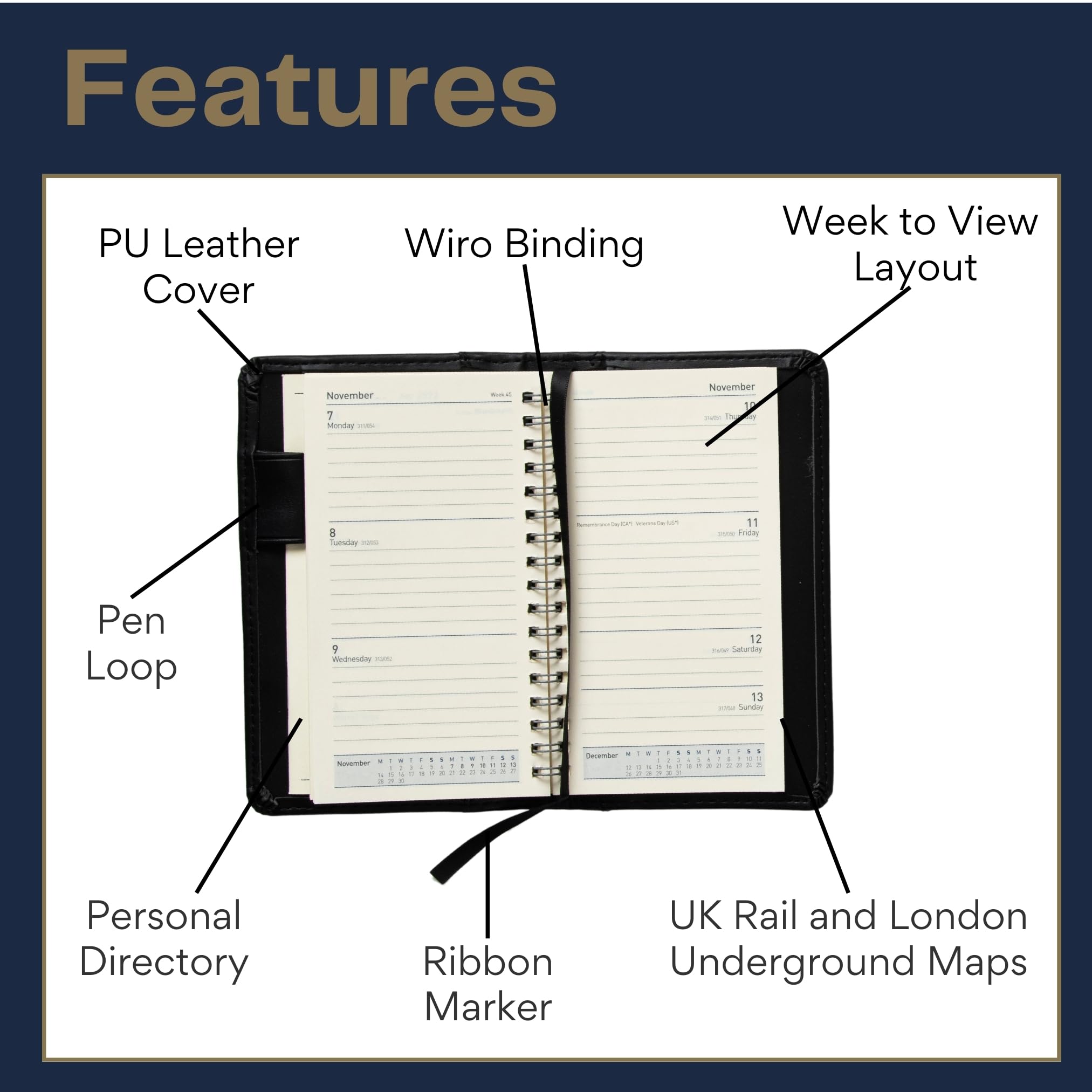 Collins Elite Mid Year Diary 2024-25 - Academic Planner July 2024 To July 2025