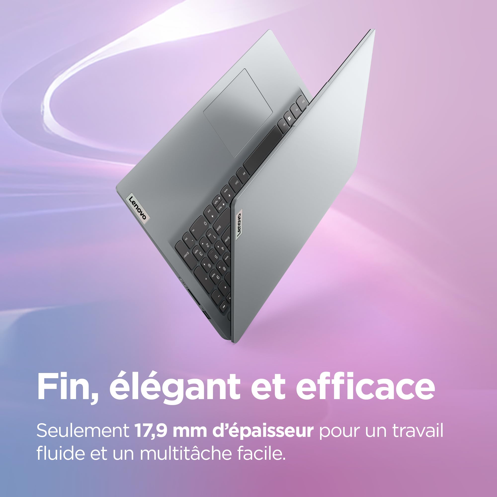 Lenovo IdeaPad 1 15IJL7 - Ordinateur Portable 15.6'' FHD (Intel Celeron N5400, RAM 4Go, SSD 128Go, Intel UHD Graphics, Windows 11 S) Clavier AZERTY Français - Cloud Gris