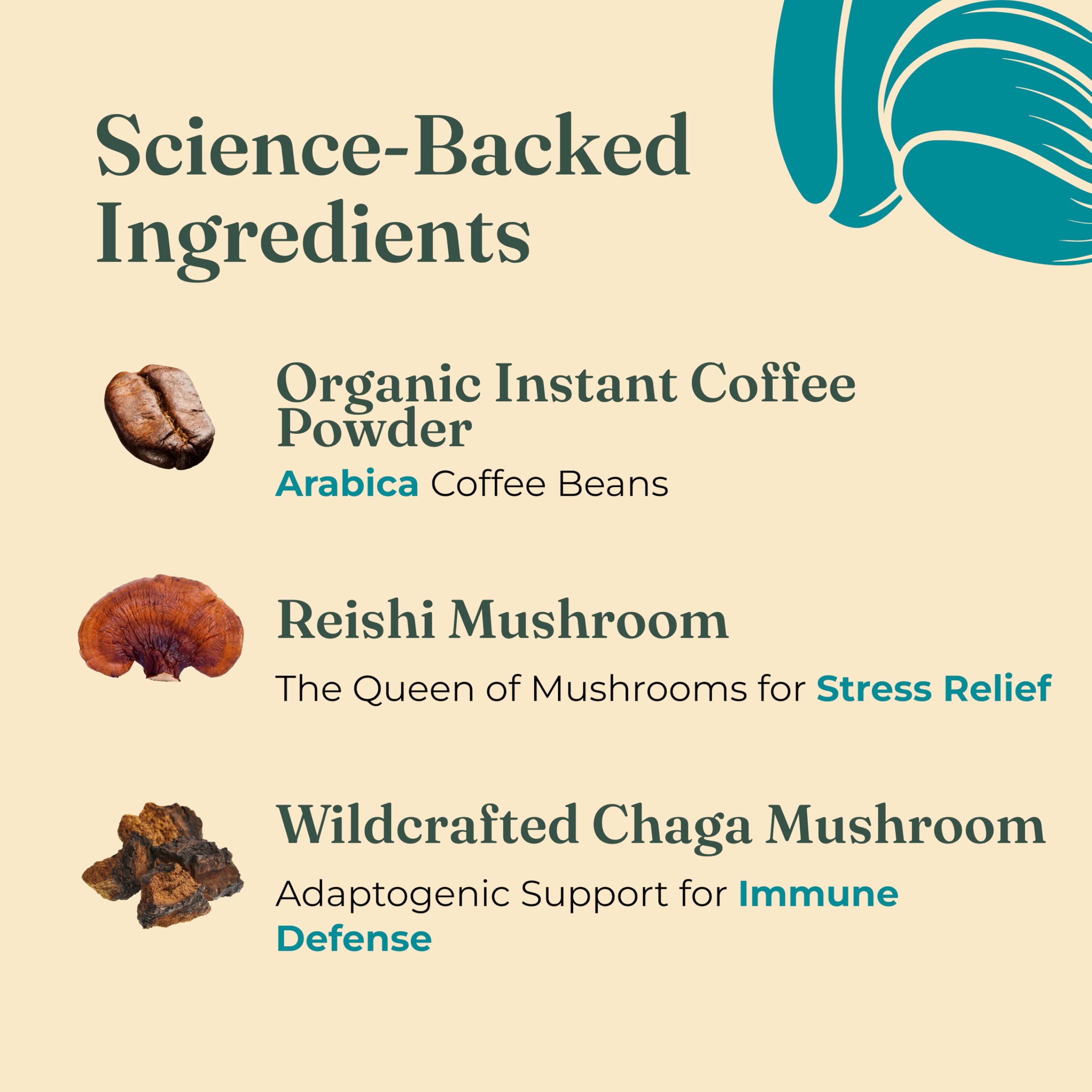 Four Sigmatic Organic Instant Adaptogen Coffee | Medium Roast Instant Coffee with Ashwagandha, Chaga, Eleuthero & Tulsi | Immune Support & Stress Relief | Pack of 10