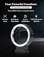 Vista 3 de VILTROX Adaptador de lente EF-L, adaptador de enfoque automático EF a L, anillo de control de convertidor de lente compatible con Canon EF/EF-S