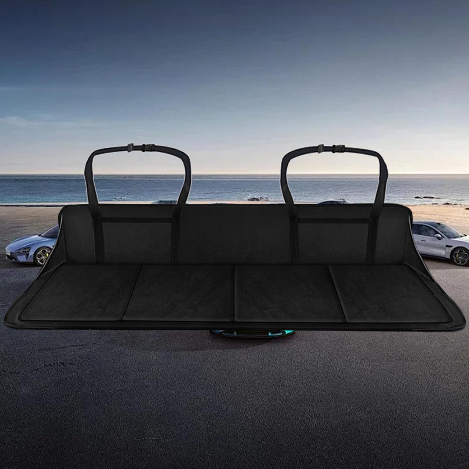 Matelas de siège arrière non gonflable, matelas de voiture non gonflable pour siège arrière | Matelas de lit de coffre de voiture extérieur | Matelas de Camping portatif de voyage de voiture, matelas