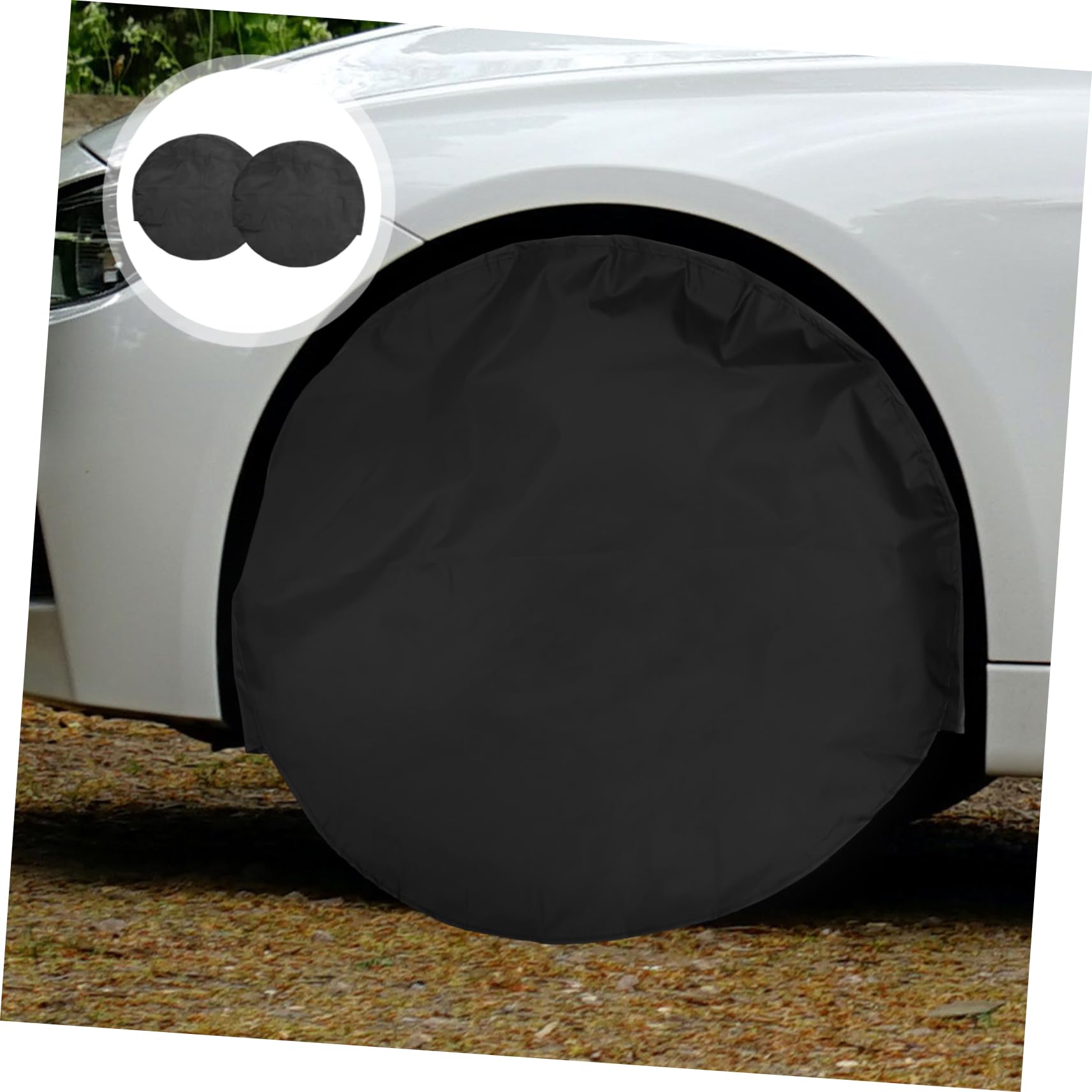 MAGICLULU 2pezzi Copriruota Per Camper Da Protezione Antisporco Per Cerchi Copertura Per Ruota Scorta Per Camper Roulotte Camion Suv