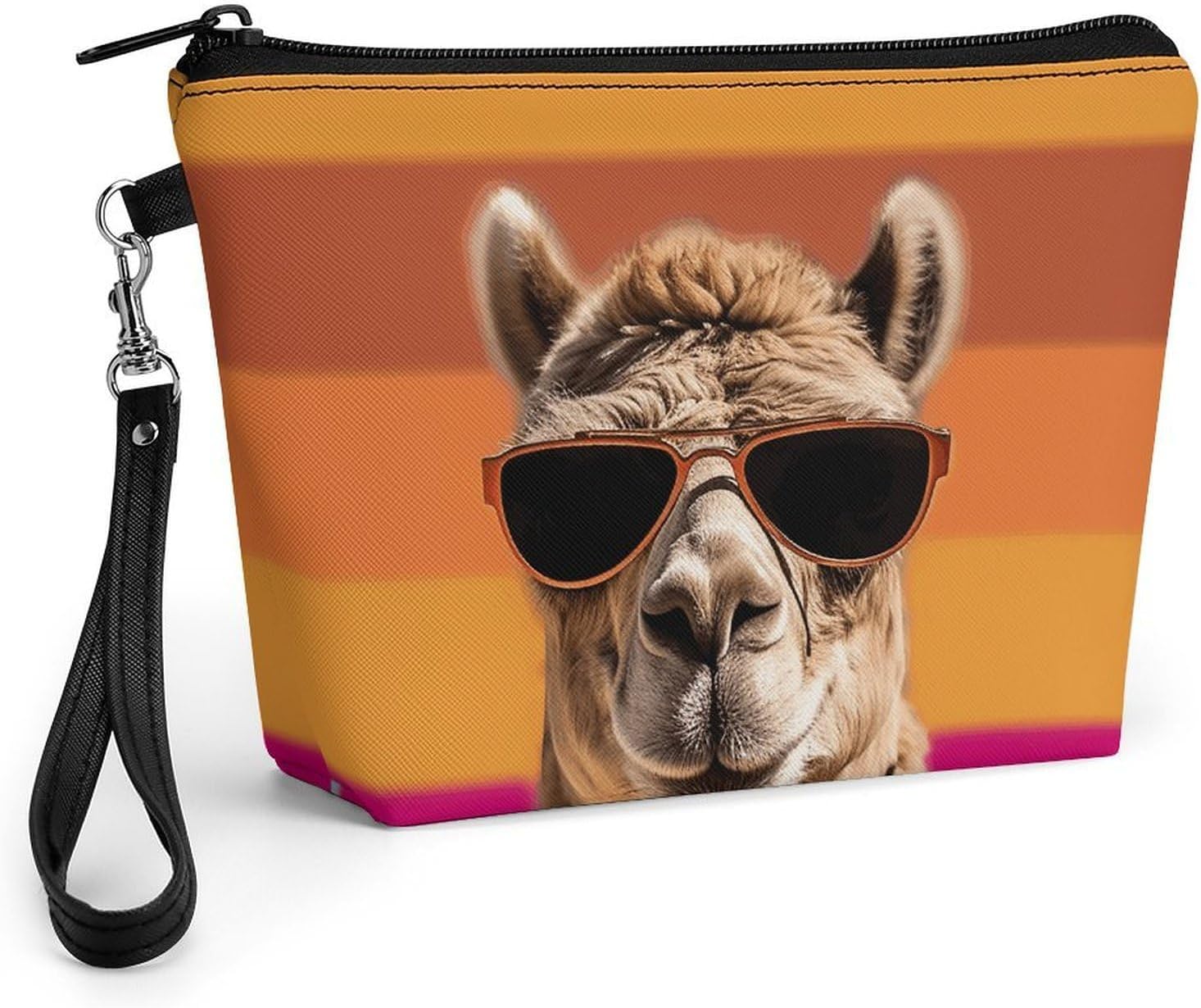 Camel Wearing Sunglasses Travel Makeup Bag Large Capacity Toiletry Bag
