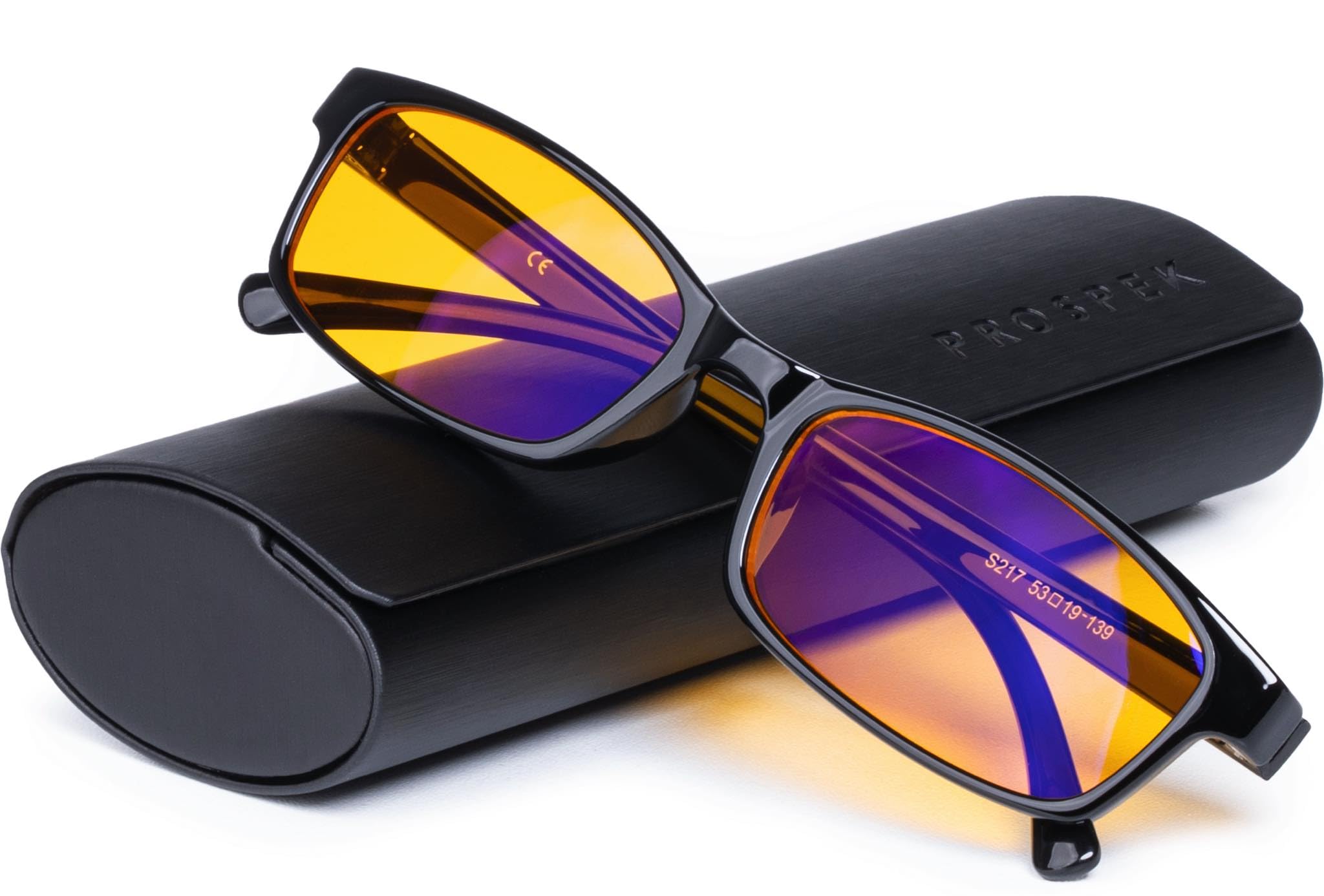 Prospek Blue Light Blocking Glasses, ELITE for Women and Men, Anti Glare Amber Lens, 99% Blue Light Blockers High Optical Quality Lenses (No Diopters)