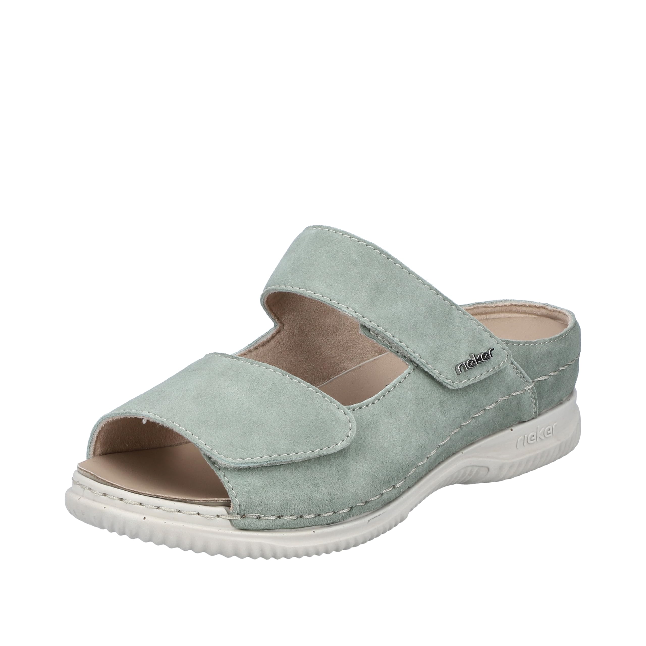 Rieker Women's V7492 Mules, Green, 3.5 UK