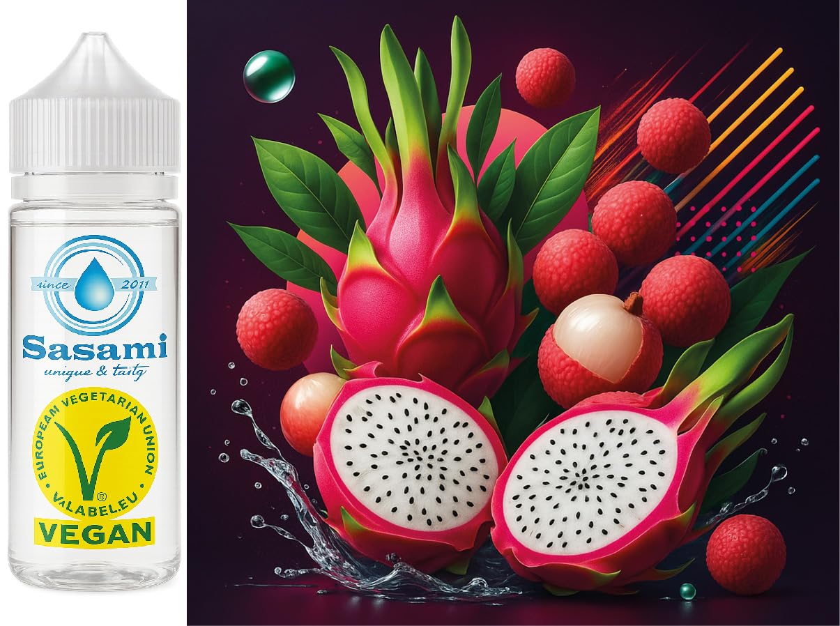 Lychee Dragon Kiss - frutto del drago & lychee aroma concentrato - vegano - Sasami - 100ml