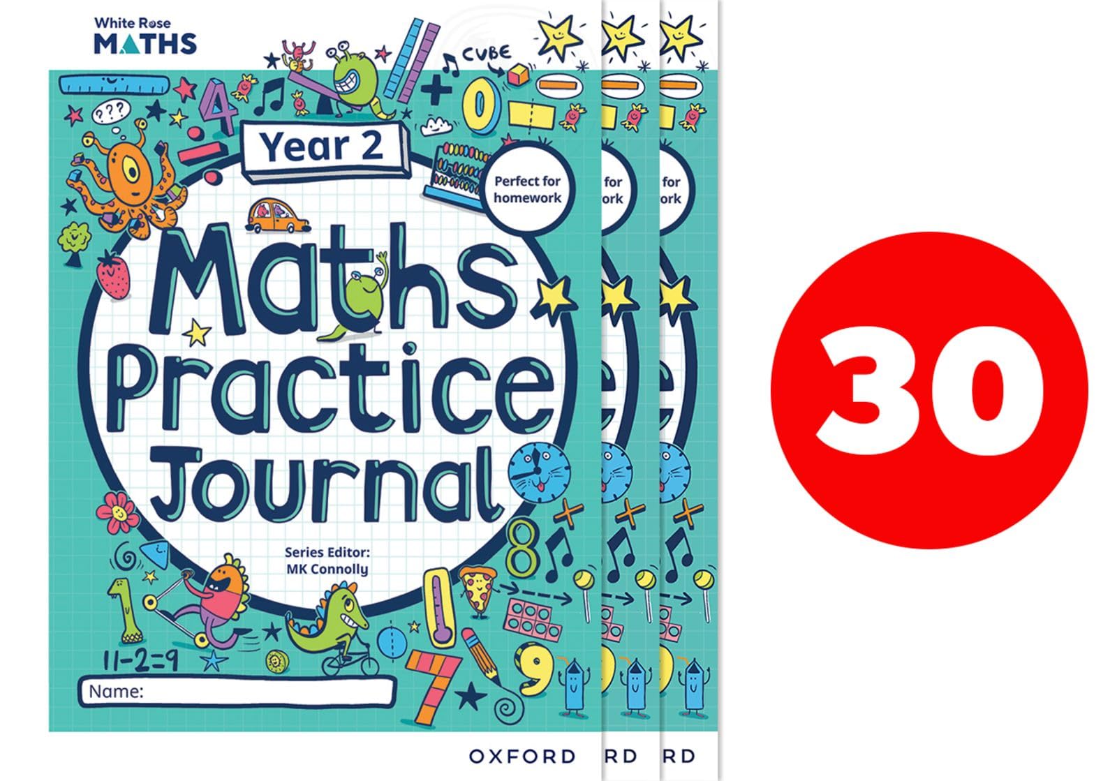 White Rose Maths Practice Journals Year 2 Workbooks: Pack of ... - 9781382044660