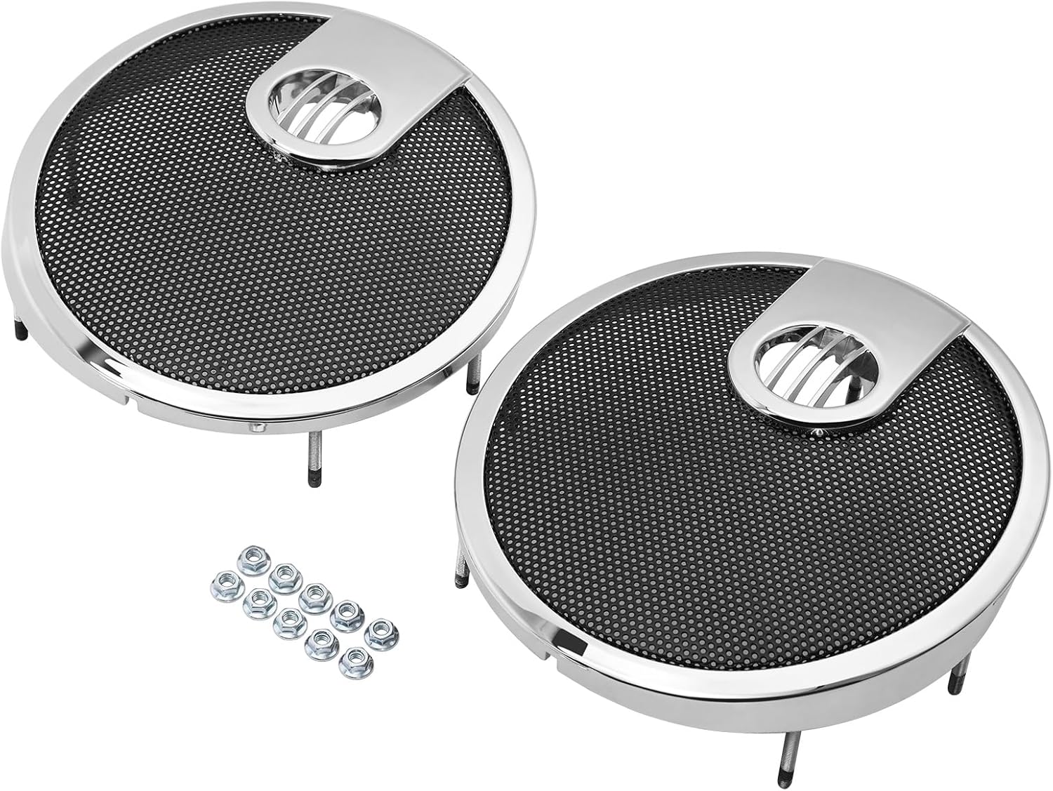 TCMT 6.5" Saddlebag Speaker Lid Grills Fit For 2016-2025 Springfield 2015-2025 Roadmaster 2017-2018 Chieftain Limited Elite