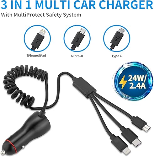 Miniatura 2 de Cargador rápido de coche para iPhone 151413 Pro Max, adaptador de carga rápida USB dual compatible con iPhone 151413 Pro Max131211XsXS MaxXRX876s6