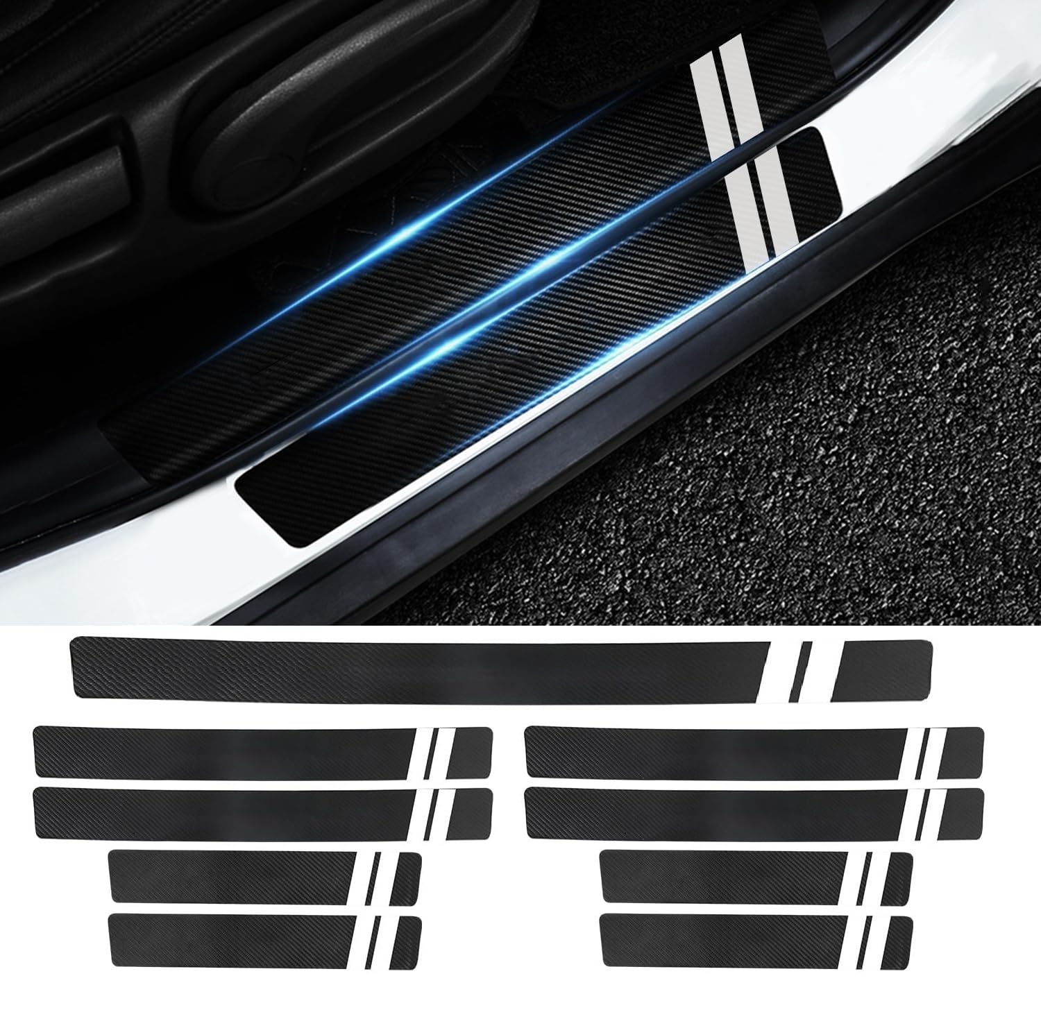 AZHAOJLI Automobile Accessories Threshold Protection Sticker for BUICK Verano GS 2018-2022