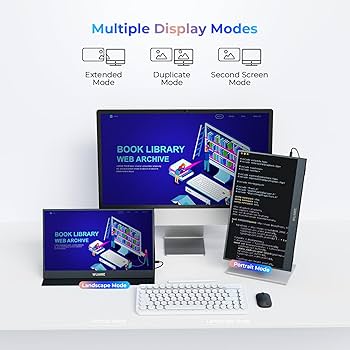 WUAWE 15.6インチ ポータブルモニター モバイルモニター新品未使用 WUAWE 15.6インチポータブルモニター、1080P 72% NTSC 100% sRGB