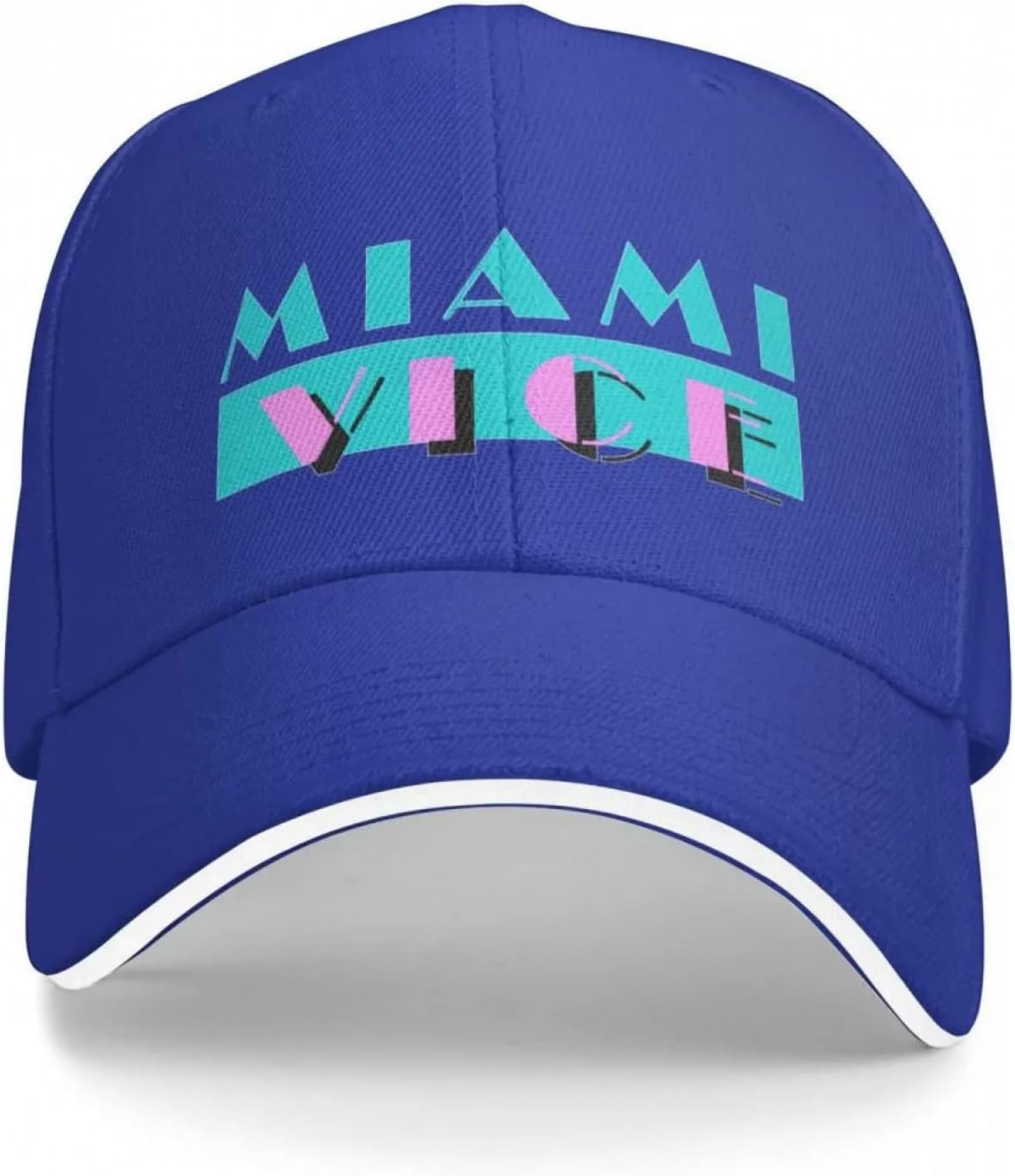 Caphatmc Unisex Color Baseball Cap Hiphop Sun Hat Miami Vice Tv Shows Baseball Cap Hat Beach Military Cap Man Hats For Men Women's