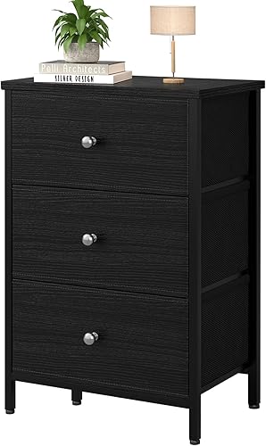 Miniatura 38 de BOLUO - Juego de 2 mesitas de noche, color blanco, juegos de mesita de noche y cómoda para dormitorio, mesa auxiliar con cajones de tela,