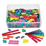 hand2mind Plastic Double-Sided Decimal and Fraction Tiles, Decimal Fraction Equivalency, Bar Model Manipulatives, Montessori Math Materials, Elementary Teacher Must Haves (15 Sets of 51)