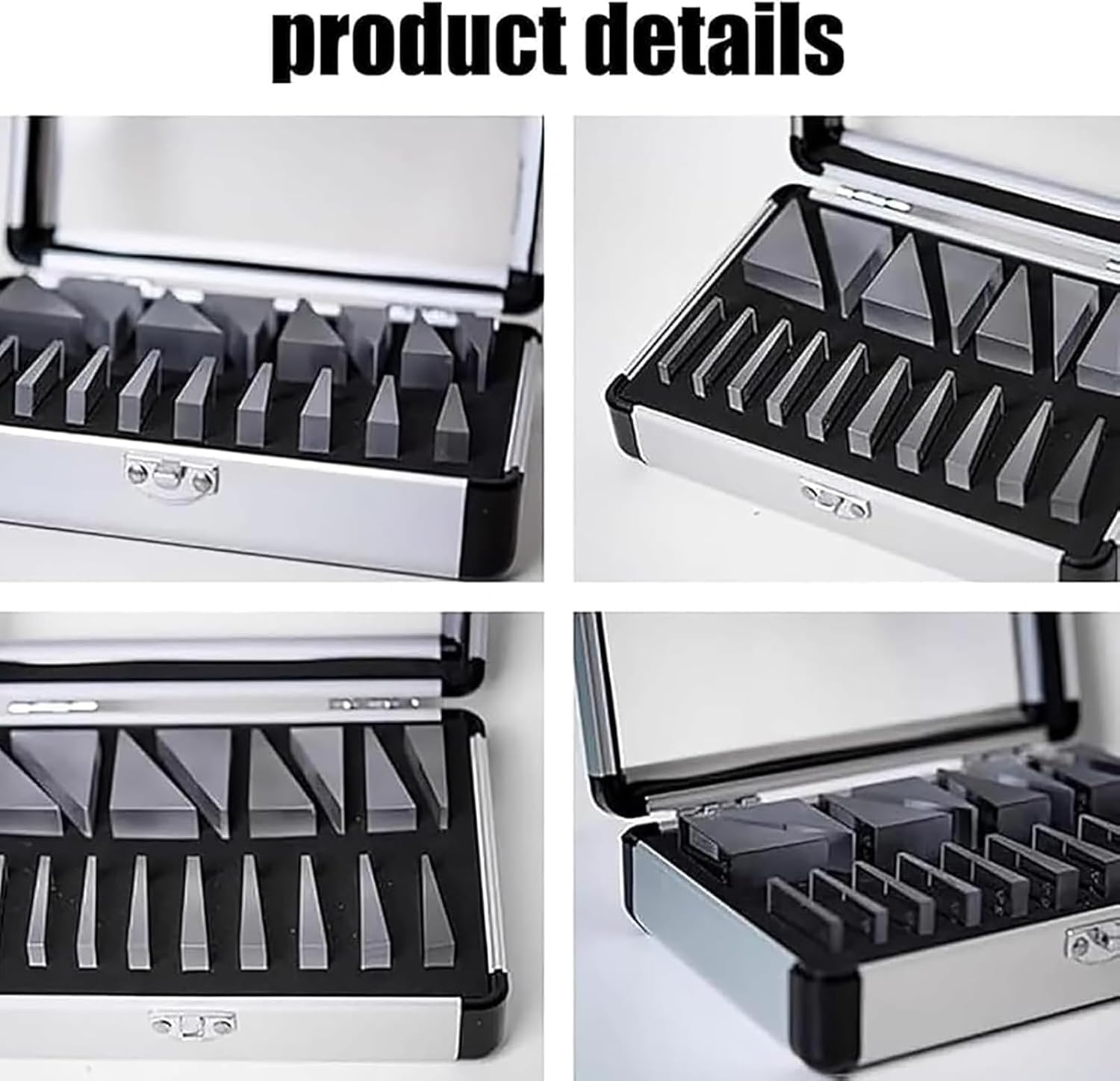 Optical Ophthalmic Prism Set,18pcs Optical Prism,with Aluminum Box Accurate Inspection and Assessment Eye Deviations, for Optometry Centers/Hospitals