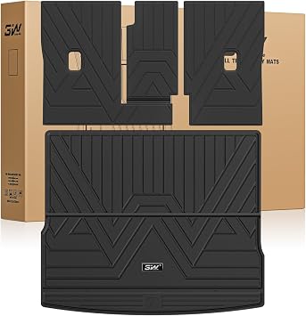 3W Boot Liner Set for Volkswagen Tiguan III 2025-2026, Includes Rear Seat Back Protector, All-Weather Thorex  Protector, Waterproof and Pet-Friendly