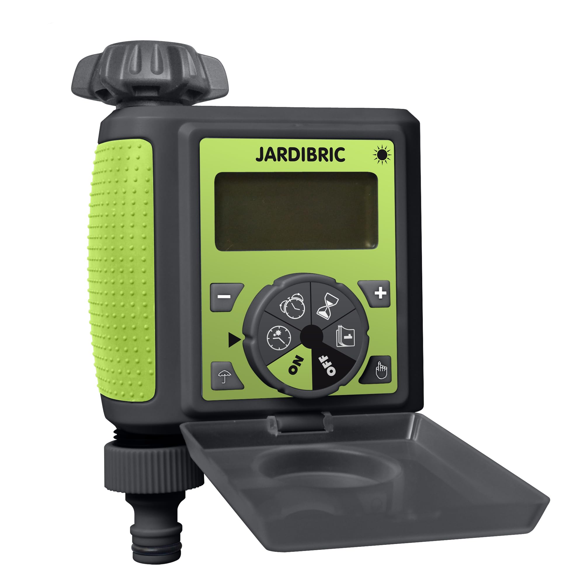 Jardibric - Programmateur d’Arrosage Digital Automatique - Fréquence 10 s à 7 Jours - Durée 54 s à 360 Min - Pression 0,5 à 8 Bars - Installation Facile