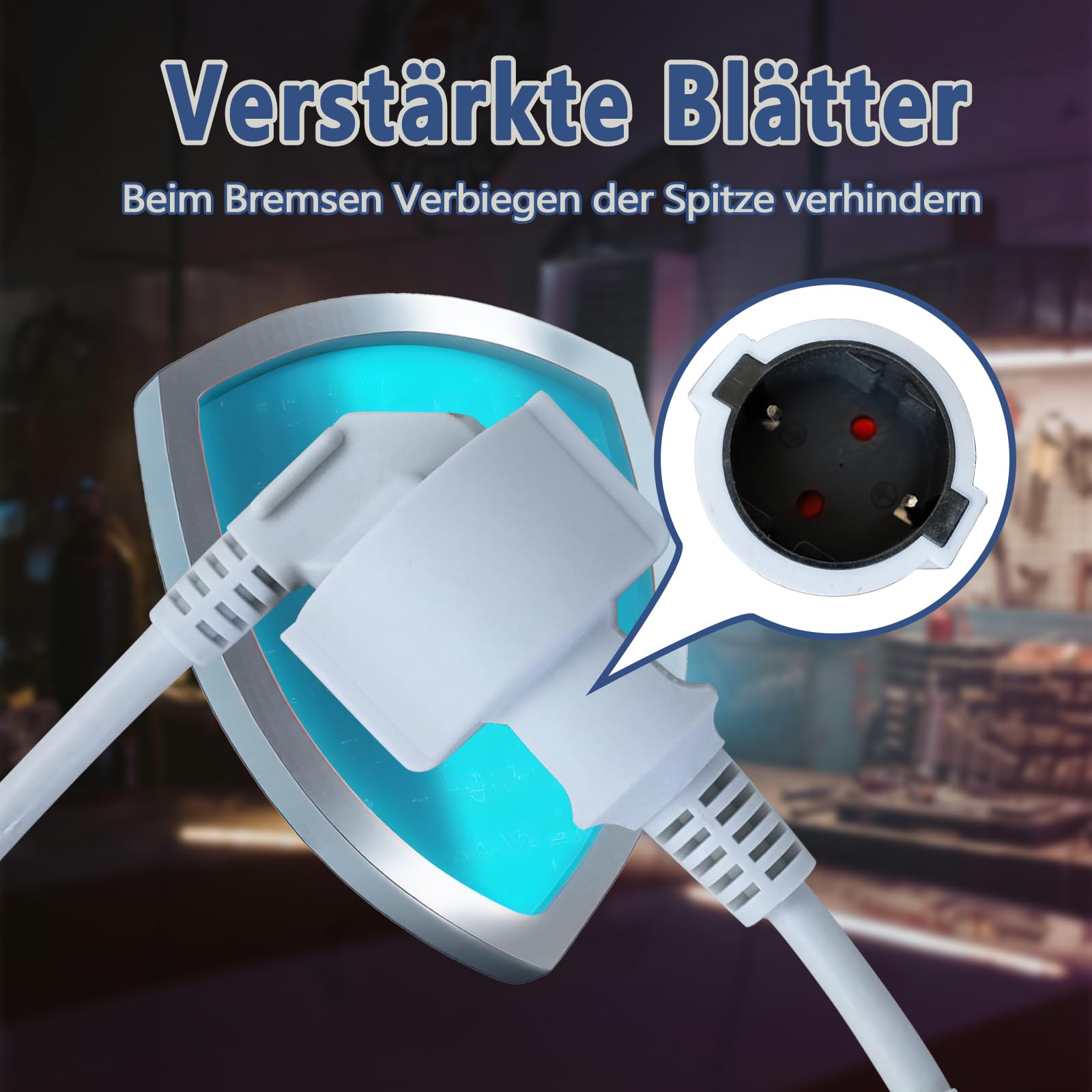Verlängerungskabel 5 M, 3G 1,5 Mm², Weiß - Für Sichere Stromverbindung Im Innen- Und Außenbereich