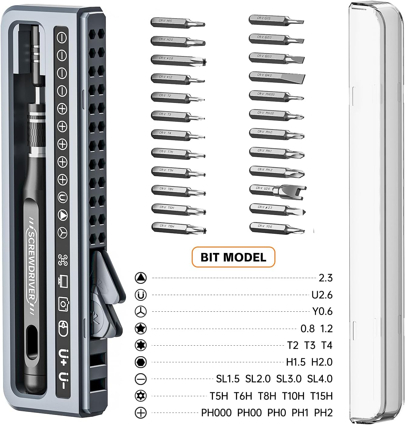 ANVANNA Electronics Precision Screwdriver Sets 32-Piece Magnetic Repair Tool Kit for iPhone, MacBook, Computer, Laptop, PC, Tablet, PS4, Xbox, Nintendo, Game Console