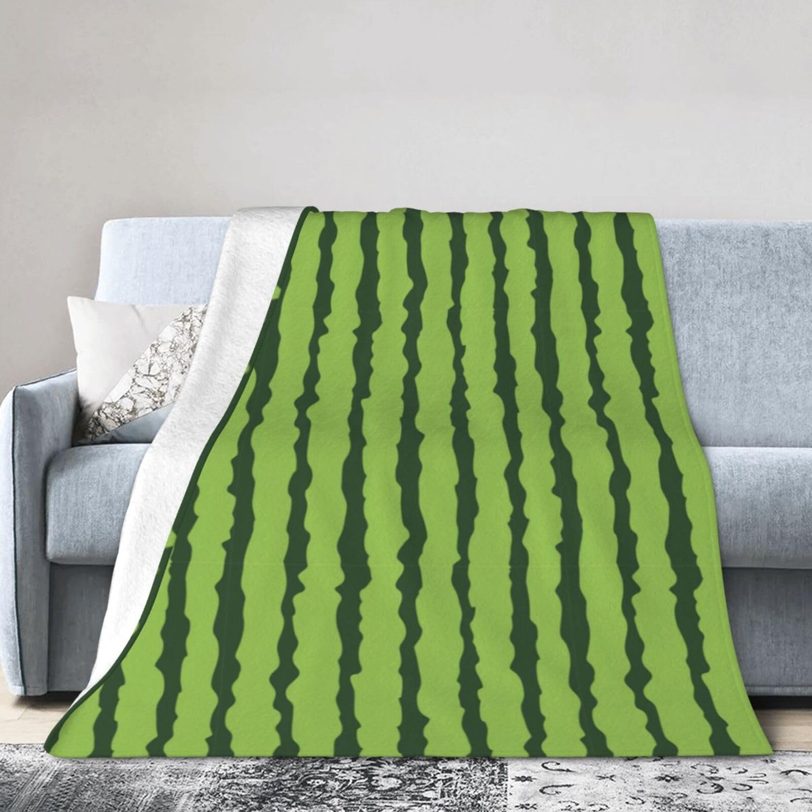 Noble Ren Watermelon Fruits Ultra-Soft Micro Fleece Blanket Winter Warm Soft Lannel Fleece Throw Blanket For Couch Sofa Bed 80"X60"