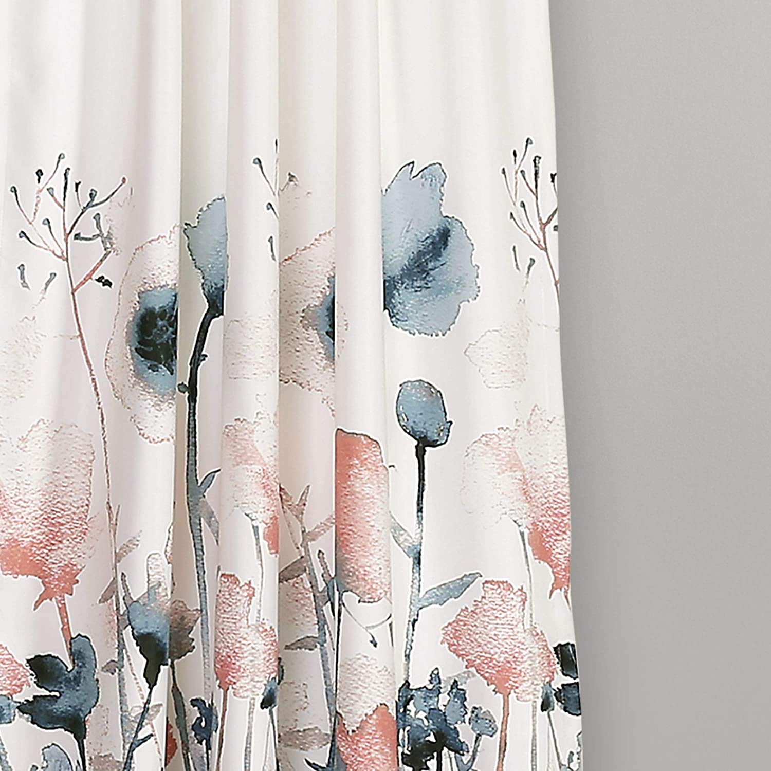 Amazon.com: Lush Decor Zuri Flora Light Filtering Window Curtain