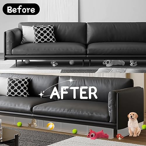 Miniatura 3 de Bloqueador para debajo del sofá de 4 pulgadas de alto, paquete de 5  evita que los juguetes y mascotas se metan debajo de los muebles, detiene a los