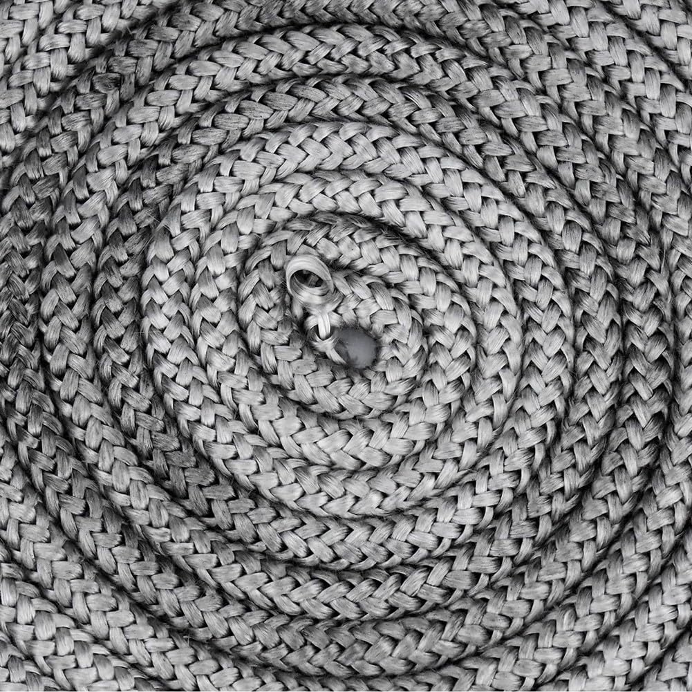 Guarnizione in corda di vetroresina, Guarnizione della corda guarnizione stufa in fibra di vetro for pellet tronchi a legna 8-16mm 2,5 m nero(2.5m*10mm)