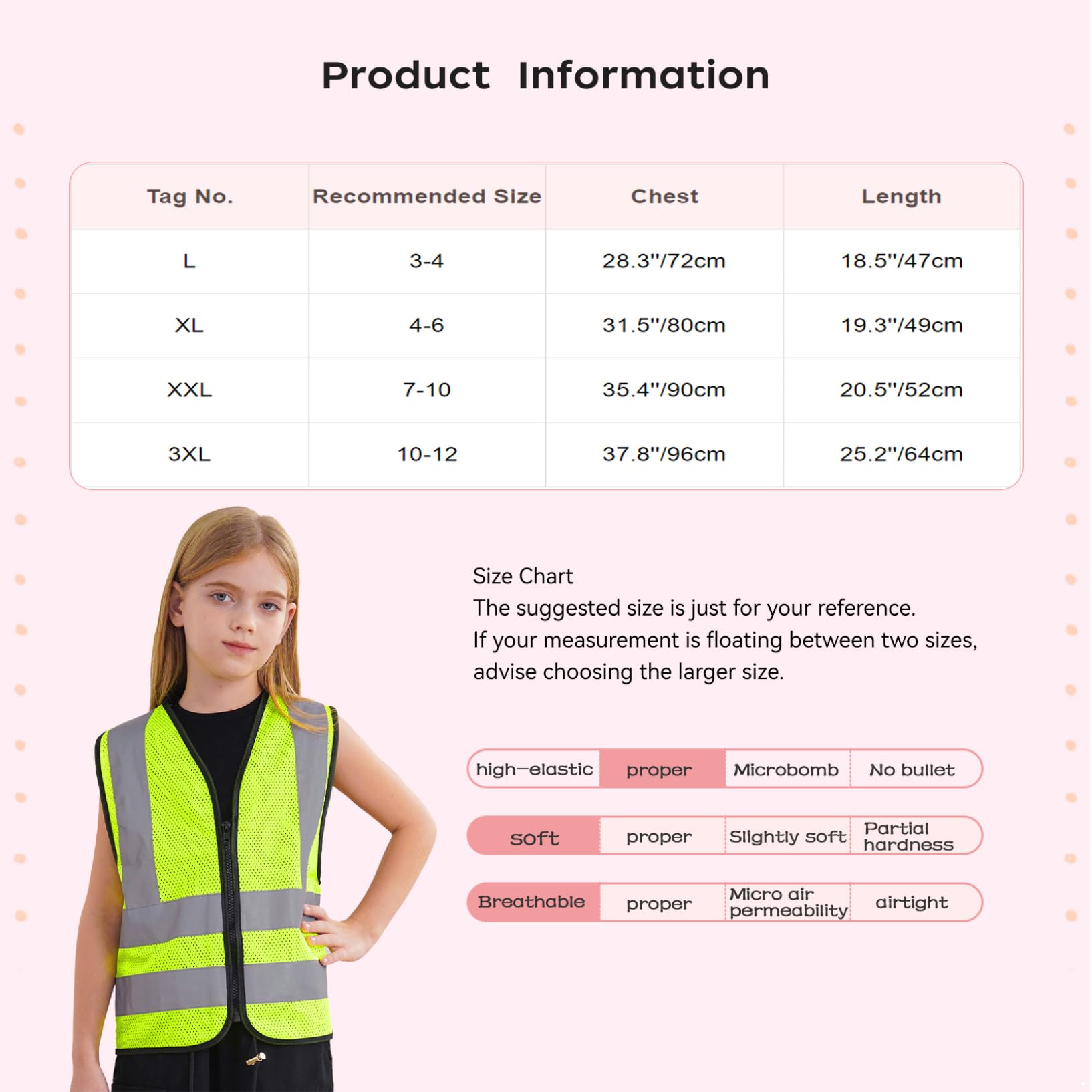 Oyolan Chaleco Reflector Niños Camiseta De Seguridad Amarillo Fluorescentes Para Al Aire Libre Chaleco Reflectante Bicicleta Para Escolares