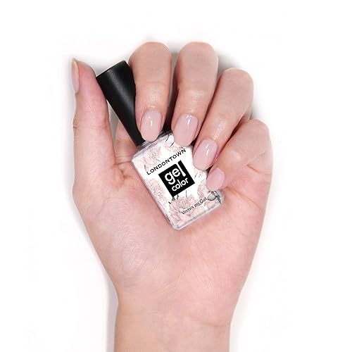 Miniatura 16 de LONDONTOWN Esmalte de uñas de gel UV/LED, de larga duración, resistente al astillado, color de alto brillo, esmalte rosa brillante, 0.4 fl oz/.40