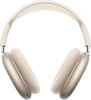 Apple AirPods Max Starlight Wireless Over-Ear Headphones: Pro ANC, Spatial Audio, USB-C, Transparency Mode for iPhone