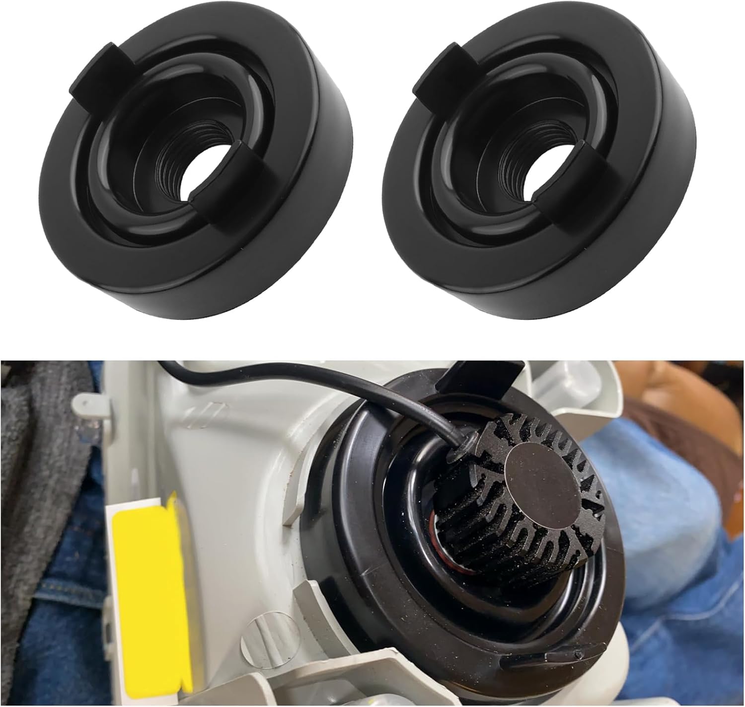 2PCS Car Headlight Dust Cover for H4 Light Bulb,EPDM Rubber Dust Covers for Headlight Dust & Waterproof,Practical Car Accessories Car Headlight Dust Cap Fits Most Vehicles (2.76")