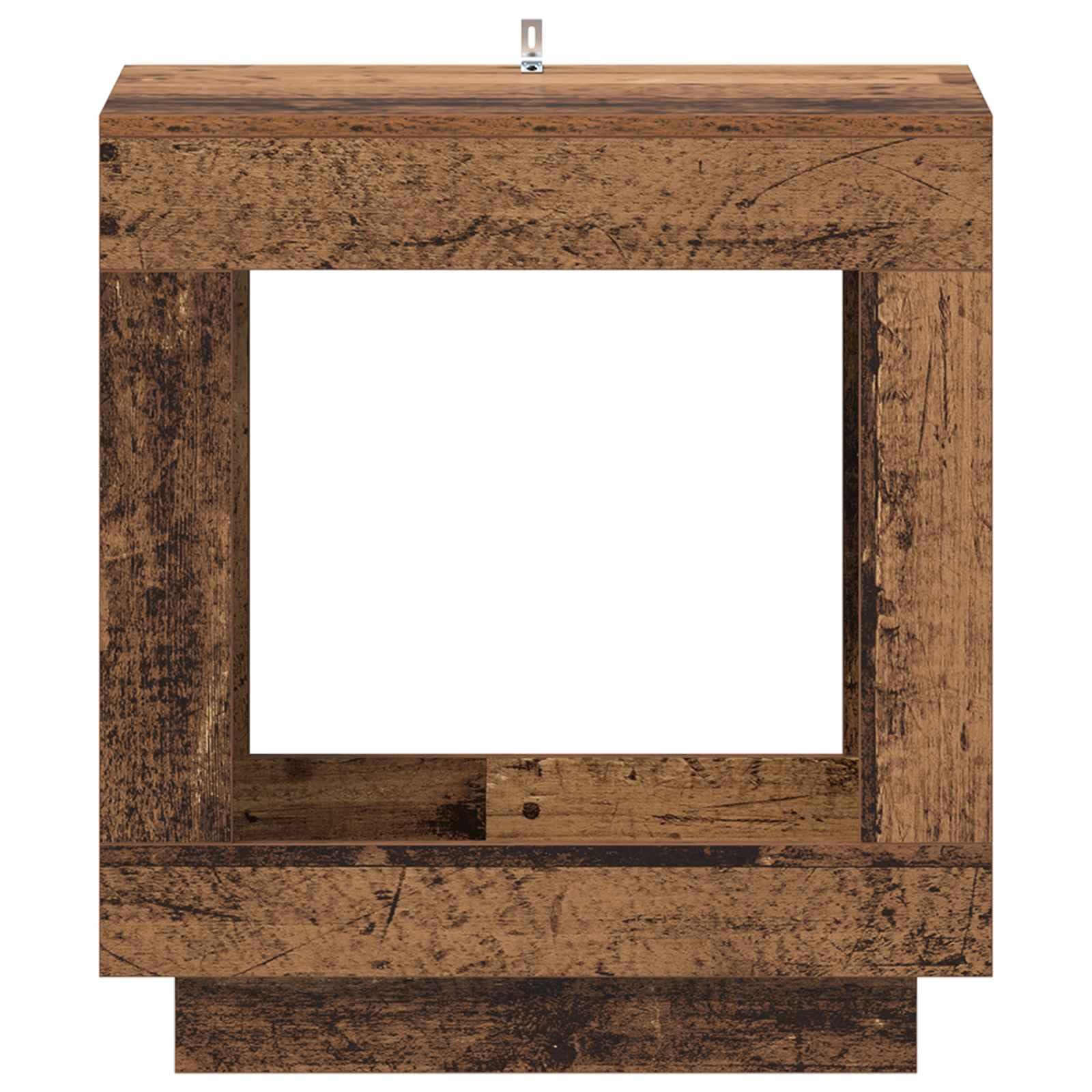 Tavolino effetto legno anticato, 60 x 40 x 65 cm, in legno