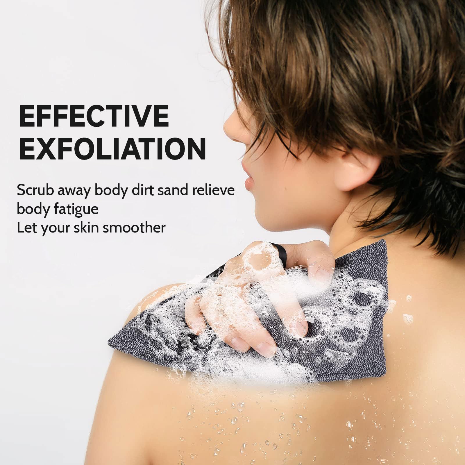 Bolsa de Jabón para Adultos, Bolsa Exfoliante de Nylon, Cuidado Corporal Efectivo para Piel Áspera, Producto Sostenible