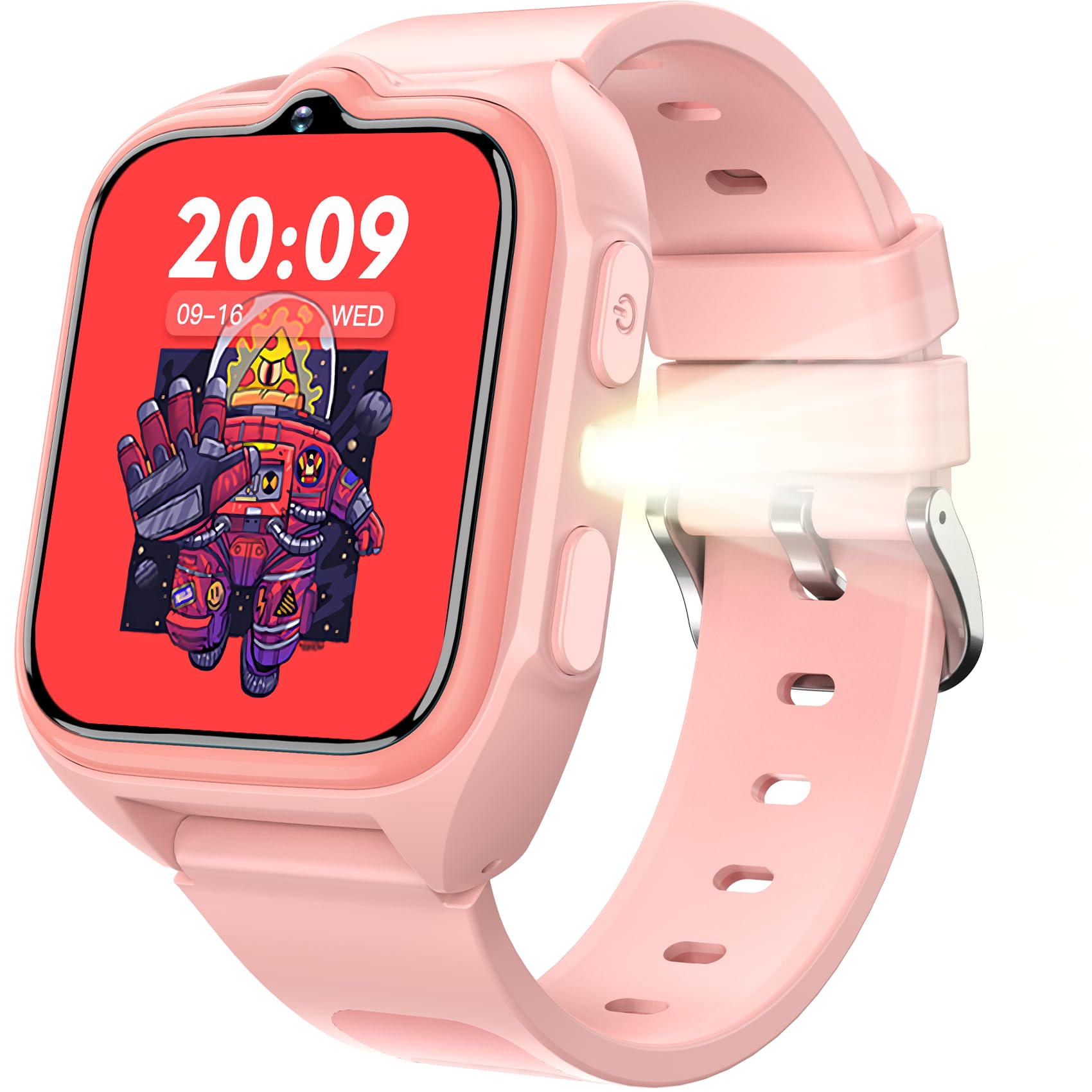 Blackview Smartwatch Kinder, 1,75'' TFT-Touchscreen, 800mAh Akku, langer Akkulaufzeit, integrierte Lernspiele, Lernkarten,Hörbücher, Kurzgeschichten, Wecker, Schrittzähler, Kinderuhr für Junge/Mädchen