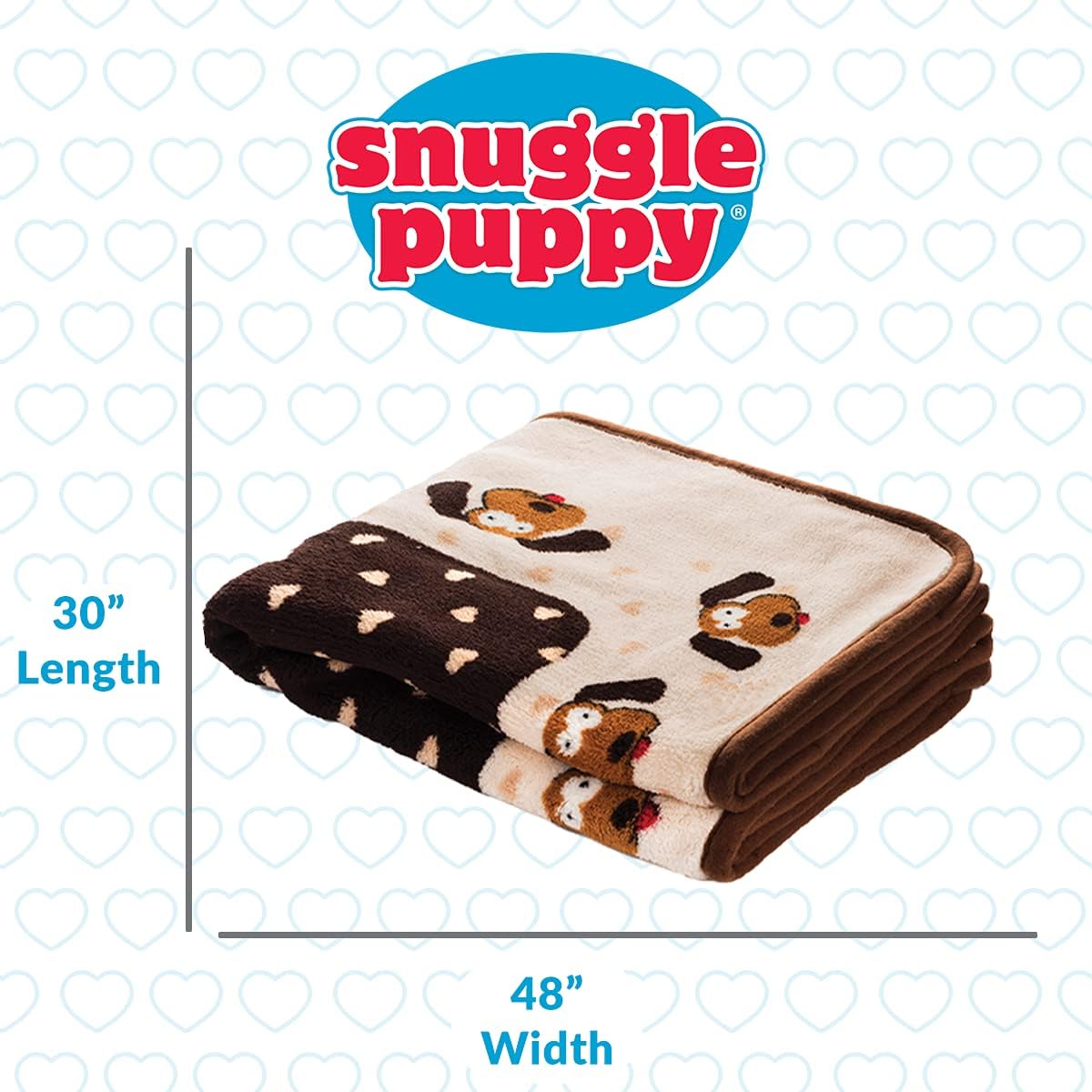 Snuggle Puppy Blanket for Pets - Extra Soft and Long Lasting - Brown Pattern : Pet Bed Blankets : Pet Supplies