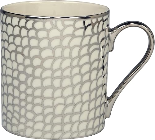 Miniatura 5 de Certified International Mosaic - Tazas cónicas chapadas en plata de 16 onzas, juego de 6 diseños surtidos